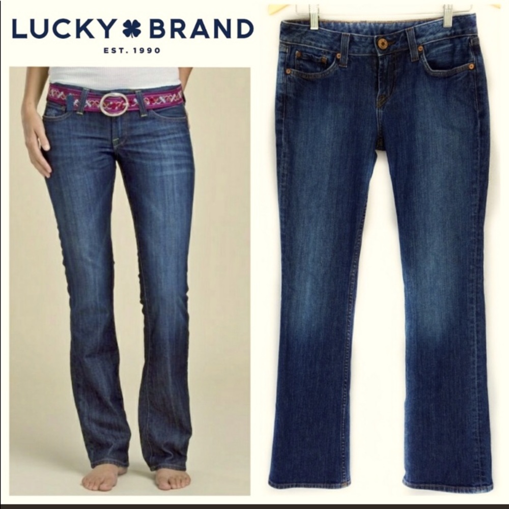 Lucky Brand Womens Denim Straight Leg Sweet Jeans